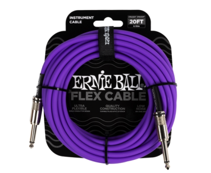 ERNIE BALL 6420 Flex Instr Cable 20ft Purple
