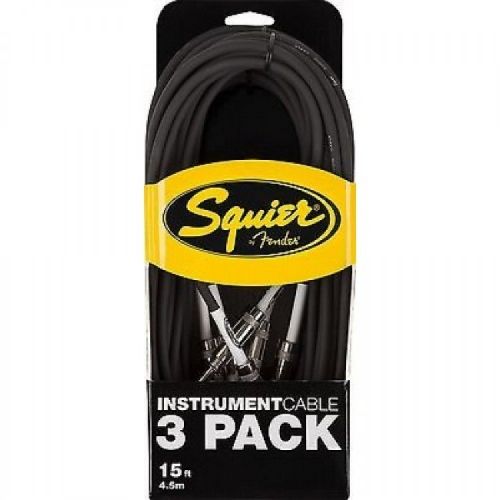 FENDER Squier 15'Instr. Cable 3 pack