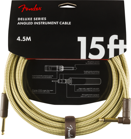 FENDER DELUXE 15 ANGL INST CABLE TWD