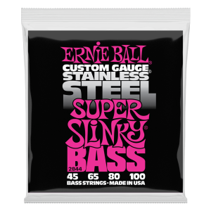 ERNIE BALL 2844 SUPER SLINKY STAINLESS STEEL 45/100