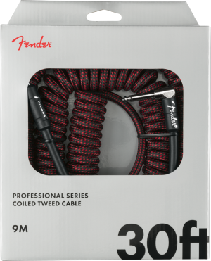 FENDER PRO COIL CABLE 30' RED TWD