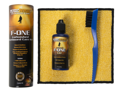 F-ONE Unfinished Fretboard Care Kit - Oil, Cloth, Brush