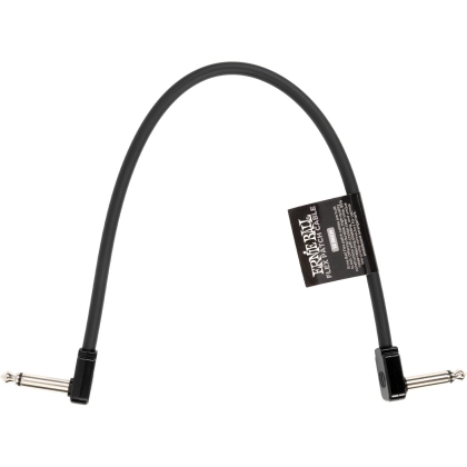 ERNIE BALL 6440 Flex Patch Cable 12" Black-Single