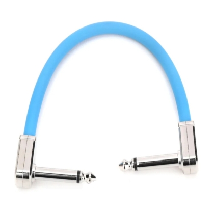 ERNIE BALL 6455 Flex Patch Cable 6" Blue-Single Кабел