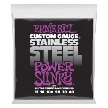 ERNIE BALL 2245 11-48 POWER SLINKY STAINLESS STEEL Струни за електрическа китара