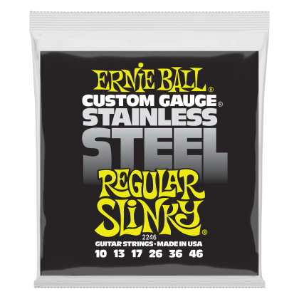ERNIE BALL 2246 10-46 REGULAR SLINKY STAINLESS STEEL Струни за електрическа китара