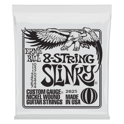 ERNIE BALL • 2625 10-74 Slinky 8-string Electric Guitar Strings • Струни за 8-струнна електрическа китара