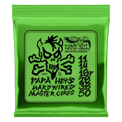 ERNIE BALL • 2201 11-50 Papa Het's Hardwired Master Cores Signature Electric Guitar Strings • Струни за електрическа китара
