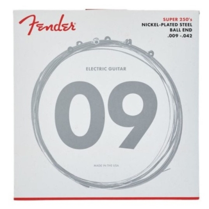 FENDER • 250L 9-42 SuperSonic™ Nickel Plated Steel Ball End Electric Guitars Strings • Струни за електрическа китара