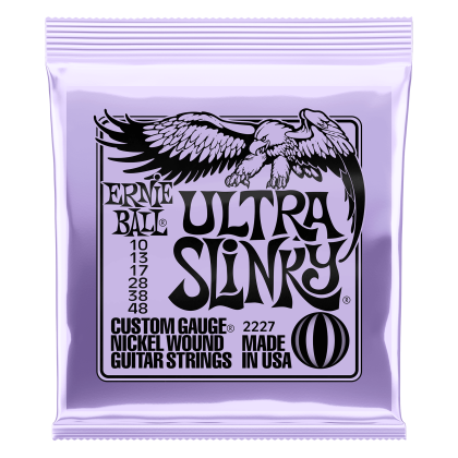 ERNIE BALL • 2227 10–48 Ultra Slinky Nickel Wound Electric Guitar Strings • Струни за електрическа китара