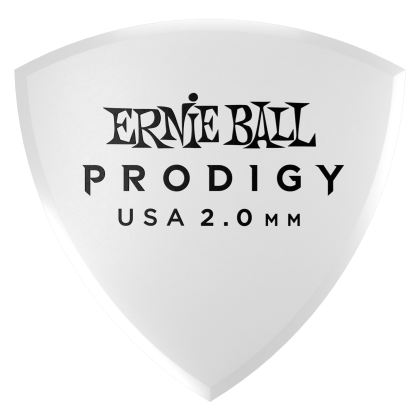ERNIE BALL • 9338 Prodigy Picks Large Shield 2.0 mm White • Перца за китара