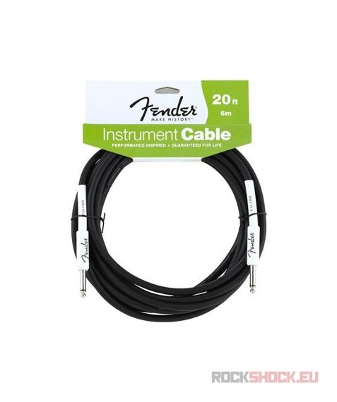 FENDER 20'INST CABLE BLK