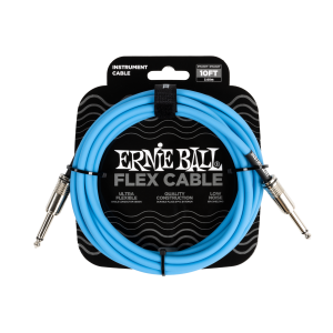 ERNIE BALL 6412 Flex Instr Cable 10ft Blue Кабел