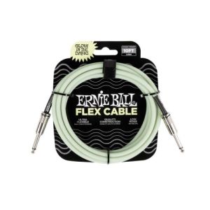 ERNIE BALL 6436 Flex Instr Cable 10ft Glow in Dark