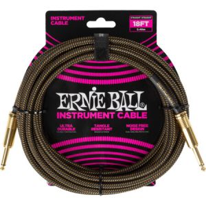 ERNIE BALL 6432 Braided Instr Cab 18ft Pay Dirt