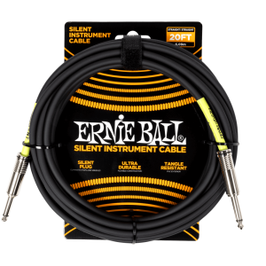 ERNIE BALL 6473 Classic Silent Instr Cab 20ft Black