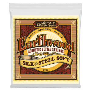 ERNIE BALL | 2045 11-52 Earthwood 80/20 Bronze Silk & Steel Soft | Струни за акустична китара