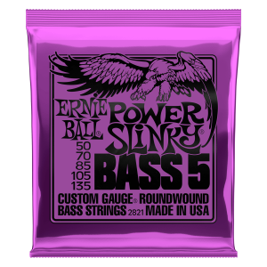 ERNIE BALL | 2821 50-135 Power Slinky Bass 5 | Струни за 5-струнeн електрически бас