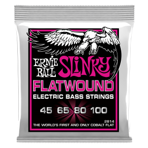 ERNIE BALL | 2814 45-100 Super Slinky Cobalt Flatwound Electric Bass | Струни за електрически бас