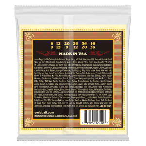 ERNIE BALL | 2010 9-46 Earthwood Light 80/20 Bronze 12-String Acoustic Guitar Strings| Струни за 12-струнна акустична китара