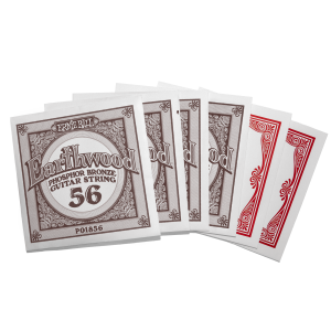 ERNIE BALL • 2144 13-56 Earthwood Extra Light Phosphor Bronze Acoustic Guitar Strings • Струни за акустична китара