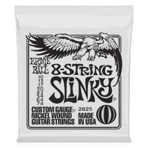 ERNIE BALL • 2625 10-74 Slinky 8-string Electric Guitar Strings • Струни за 8-струнна електрическа китара