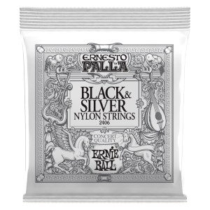 ERNIE BALL • 2406 28-42 Ernesto Palla Black & Silver Nylon Classical Guitar Strings • Струни за класическа китара