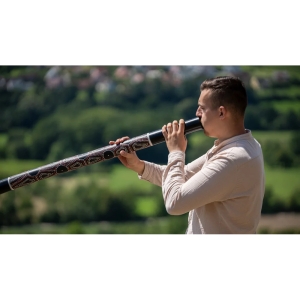 MEINL • Bamboo Didgeridoo Dot-painted Black DD1BK • Диджериду