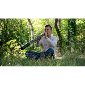 MEINL • Bamboo Didgeridoo Dot-painted Black DD1BK • Диджериду