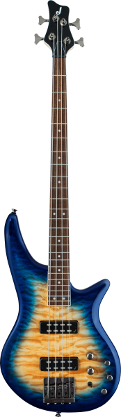 JACKSON • JS Series Amber Blue Burst Spectra Bass JS3Q • Електрическа бас китара
