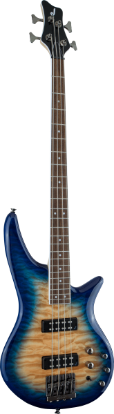 JACKSON • JS Series Amber Blue Burst Spectra Bass JS3Q • Електрическа бас китара