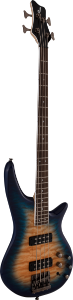 JACKSON • JS Series Amber Blue Burst Spectra Bass JS3Q • Електрическа бас китара