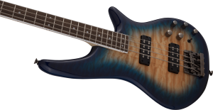 JACKSON • JS Series Amber Blue Burst Spectra Bass JS3Q • Електрическа бас китара