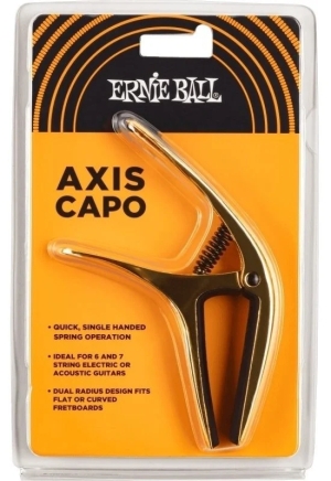 ERNIE BALL • 9603 Axis Capo Dual-radius Gold • Каподастер