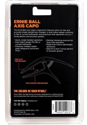 ERNIE BALL • 9603 Axis Capo Dual-radius Gold • Каподастер