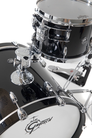 GRETSCH • Renown Maple Shell Set 22" BD 3-pc Piano Black • Барабани без включени барабанче и хардуер