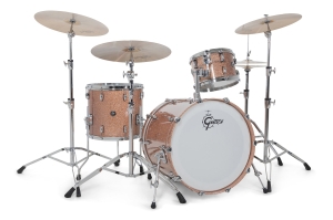 GRETSCH • Renown Maple Shell Set 22" BD 3-pc Piano Black • Барабани без включени барабанче и хардуер