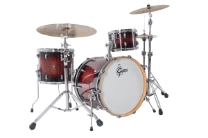 GRETSCH • Renown Maple Shell Set 22" BD 3-pc Piano Black • Барабани без включени барабанче и хардуер
