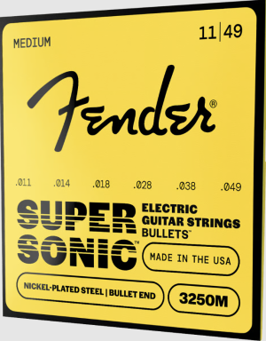 FENDER • 3250M 11-49 Medium SuperSonic™ Bullets™ Nickel-Plated Steel Electric Guitar Strings • Струни за електрическа китара