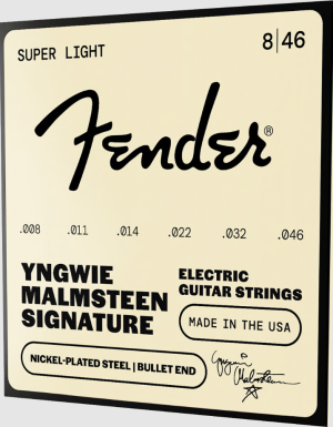 FENDER • Yngwie Malmsteen 8-46 Signature SuperSonic™ Bullets™ Nickel Plated Electric Guitar Strings • Струни за електрическа китара