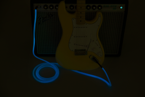 FENDER • 10ft Blue Glow In The Dark Str/Str Professional Series Instrument Cable • Инструментален кабел