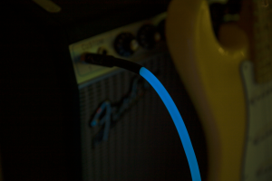 FENDER • 10ft Blue Glow In The Dark Str/Str Professional Series Instrument Cable • Инструментален кабел