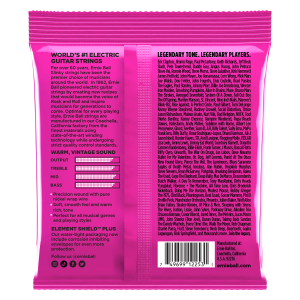 ERNIE BALL • 2253 9-42 Super Slinky Classic Rock N Roll Pure Nickel Wrap Electric Guitar Strings • Струни за електрическа китара