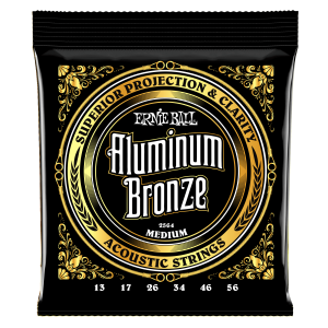 ERNIE BALL • 2564 13-56 Medium Aluminum Bronze Acoustic Guitar Strings • Струни за акустична китара
