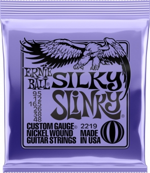 ERNIE BALL • 2219 9.5–48 Silky Slinky Nickel Wound Electric Guitar Strings • Струни за електрическа китара