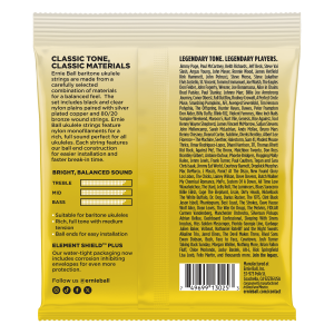 ERNIE BALL • 2328 28–36w Baritone Nylon Ball End Ukulele Strings • Струни за укулеле