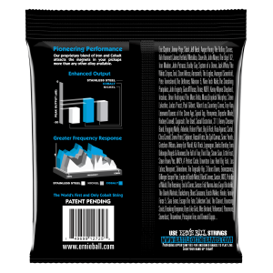 ERNIE BALL • 2725 8–38 Cobalt Extra Slinky Electric Guitar Strings • Струни за електрическа китара
