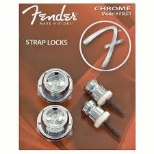 FENDER ""F""Strap Locks-Chrom
