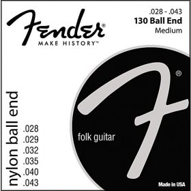 Fender 130 Ball end Clear/Silver 28-43